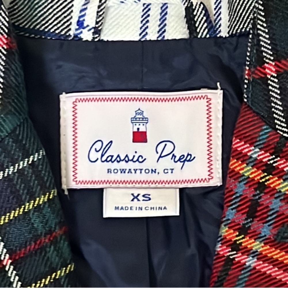 NWT Classic Prep Kids Plaid Patchwork Blazer – Holiday Tartan - Picture 5 of 7
